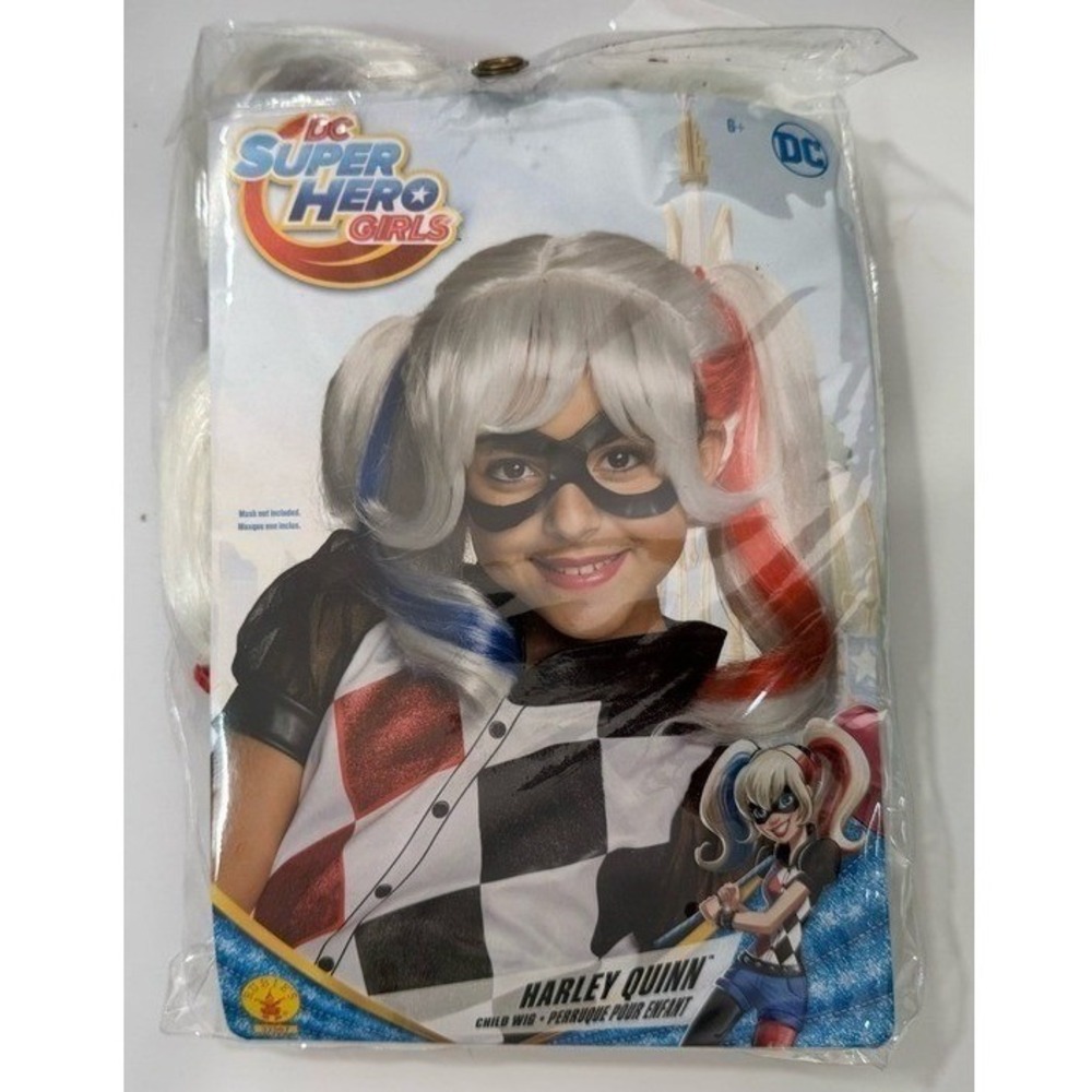 Rubie's x DC Harley Quinn Wig NIP Super Hero Girls Halloween Anti-Hero Costume
